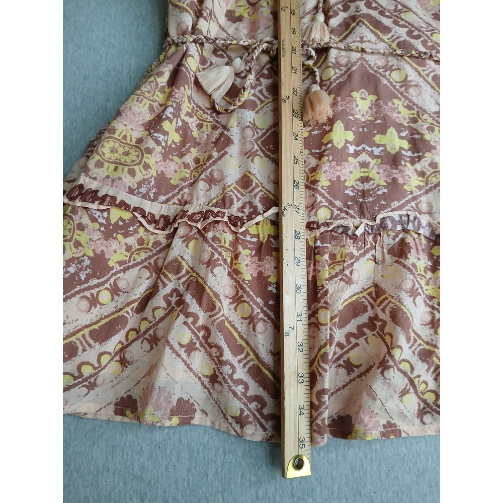 Cleobella Dress Large Amber Organic Cotton Mini Tassel Boho Cottage Resort Beach - Picture 9 of 16